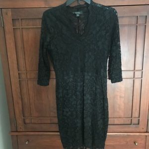 Kate Kane Three-Quarter-Sleeve Lace Dress
